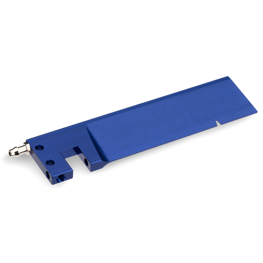 Blue Aluminum 100mm Rudder, Spartan: 10340