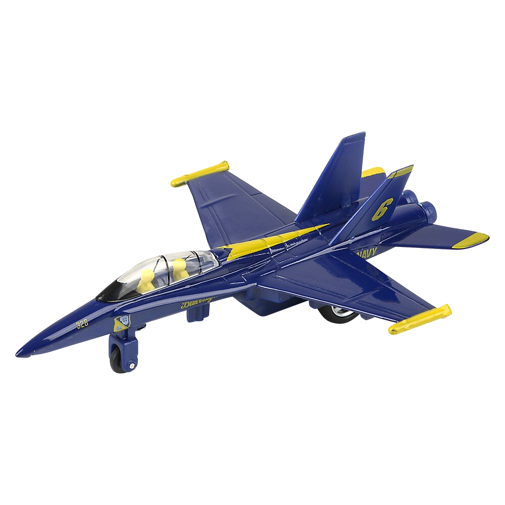 6.5" Die-Cast Pull Back Blue Angles