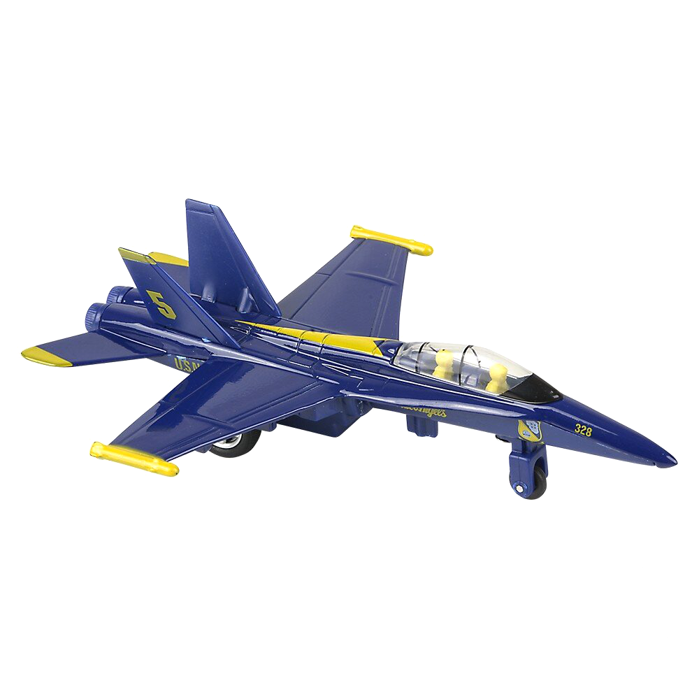 6.5" Die-Cast Pull Back Blue Angles