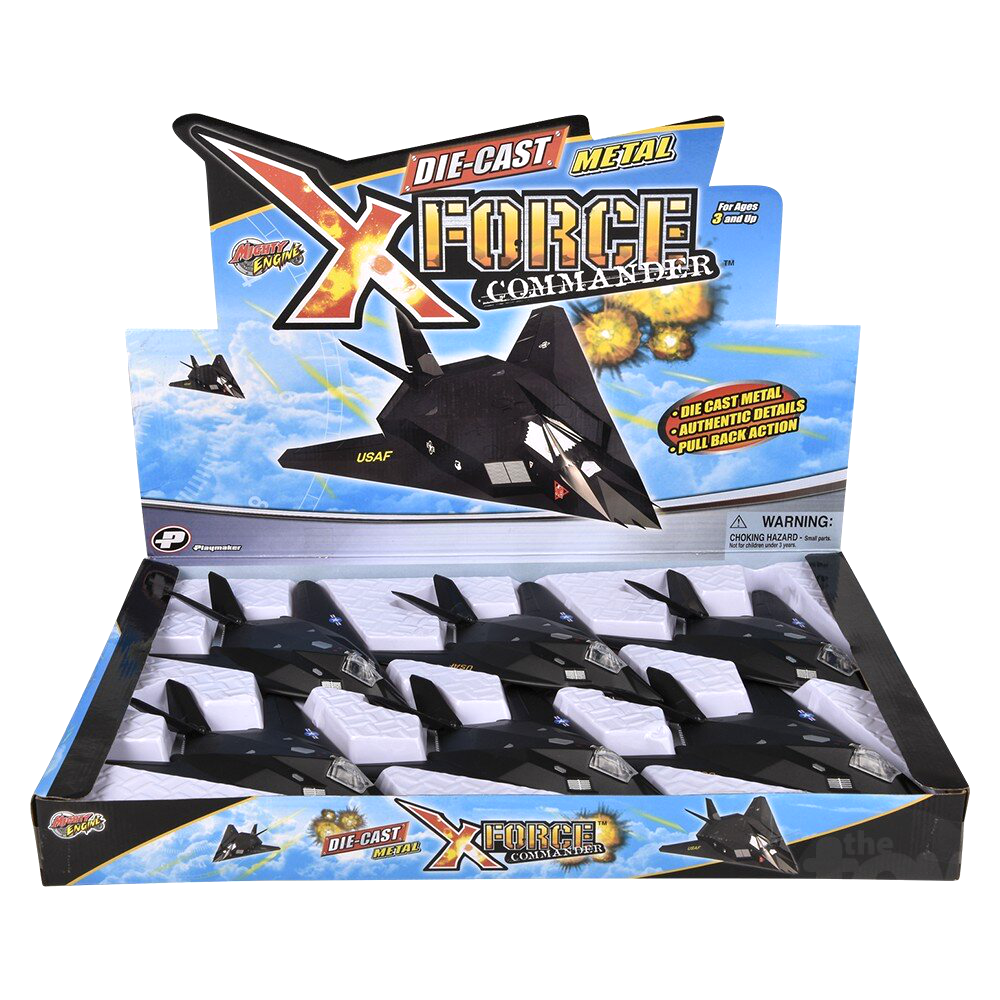 13.8" Die-Cast Pull Back F-117