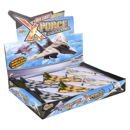 7" Die-Cast Pull Back F-14