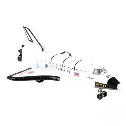 7" Die-Cast Pull Back Space Shuttle
