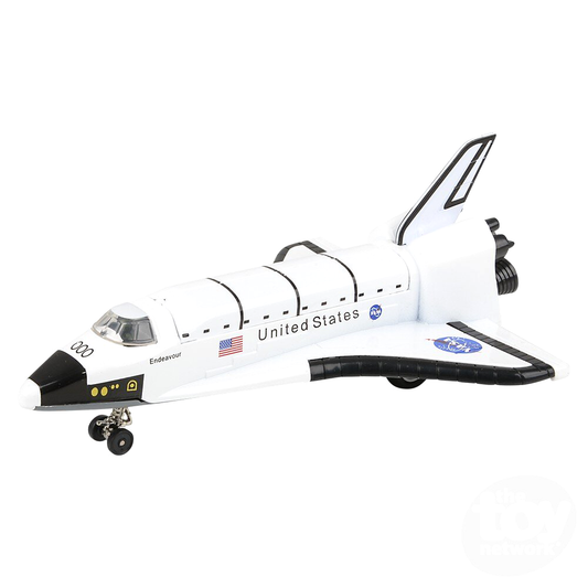 7" Die-Cast Pull Back Space Shuttle