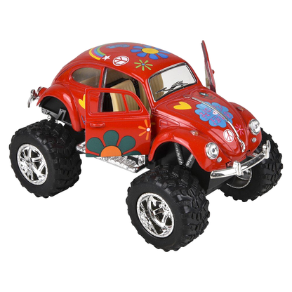 5" Die-Cast Pull Back Big Wheel VW Bug