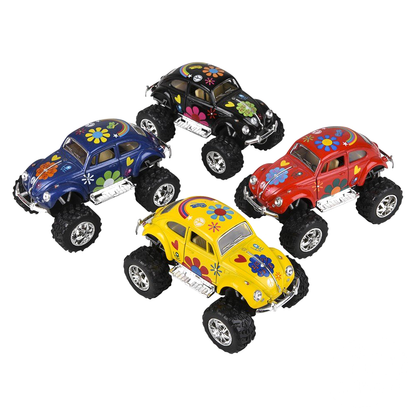 5" Die-Cast Pull Back Big Wheel VW Bug