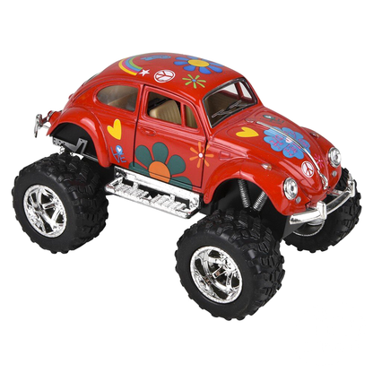 5" Die-Cast Pull Back Big Wheel VW Bug