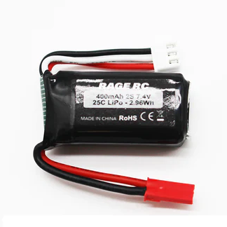 2S 400mAh Lipo w/JST