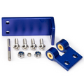 Blue Aluminum Rudder Mount w/Hardware: 10639