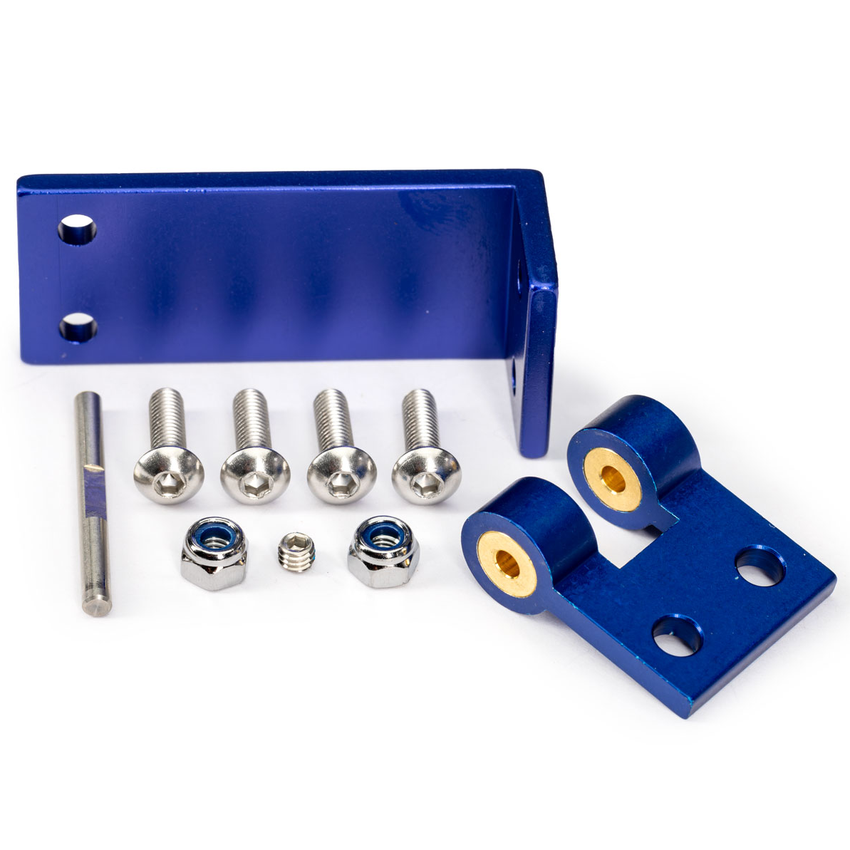 Blue Aluminum Rudder Mount w/Hardware: 10639