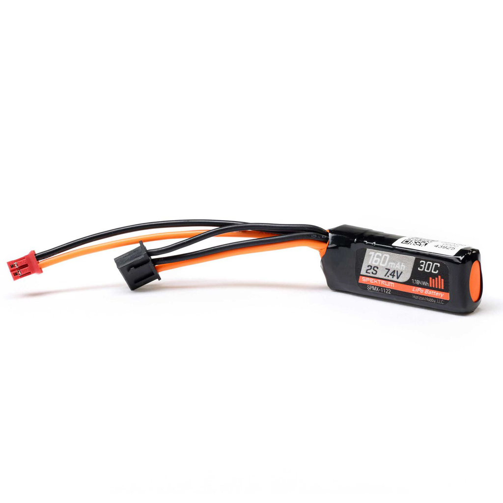 2 Cell 160mAh 2S 30C LiPo Battery: PH2.0