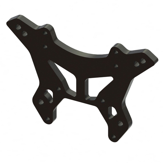 Shock Tower Front L Aluminum Black M4: ARA-1522