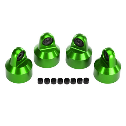 Shock Caps, Aluminum, GTX (4) Green: 7764X
