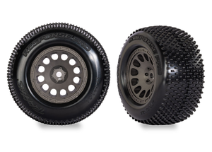 Traxxas Gray Mini XRT Wheels with Response Pro Tires (2) (10774-Gray)
