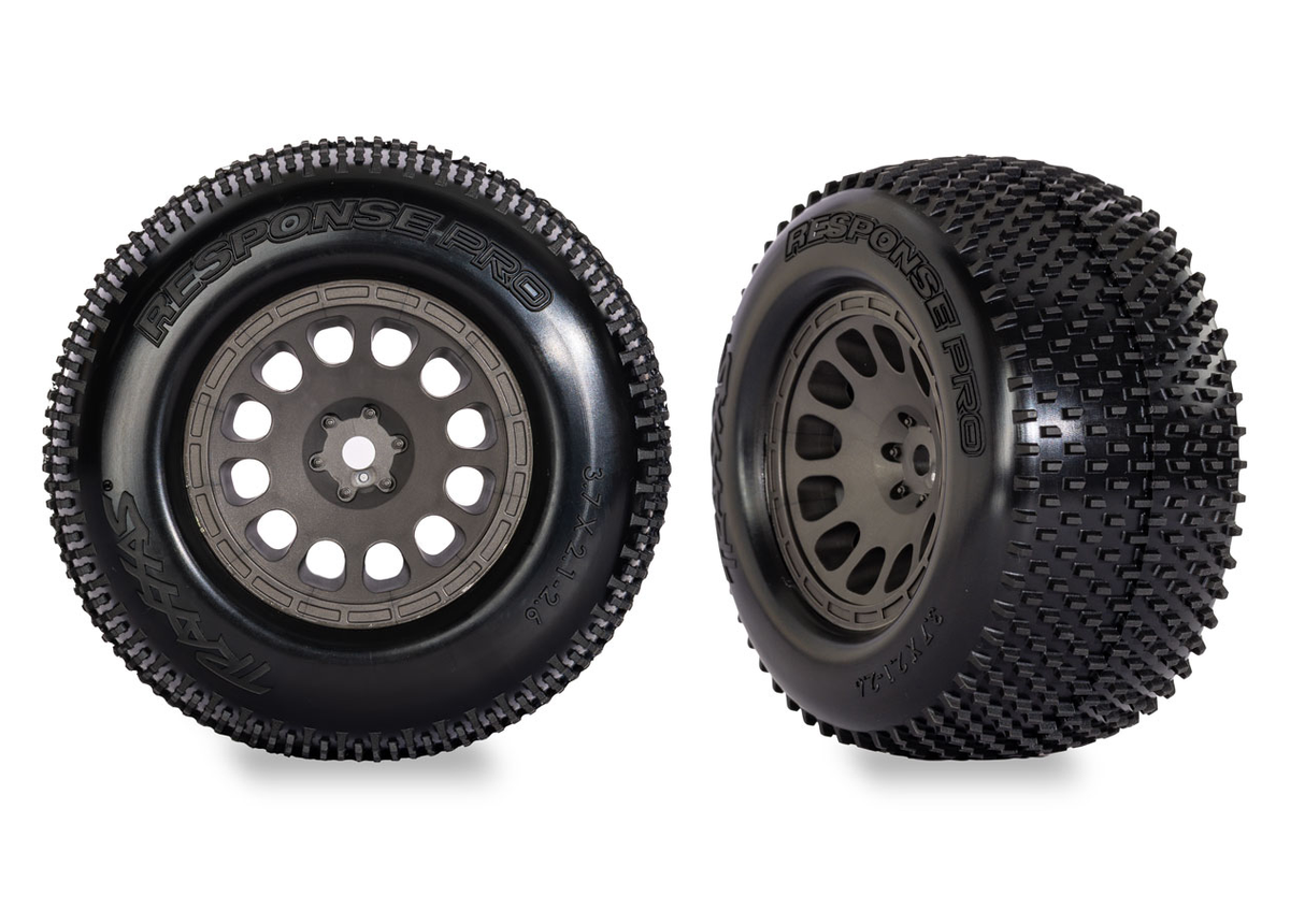 Gray Mini XRT Wheels w/ Response Pro Tires (2) :10774-Gray