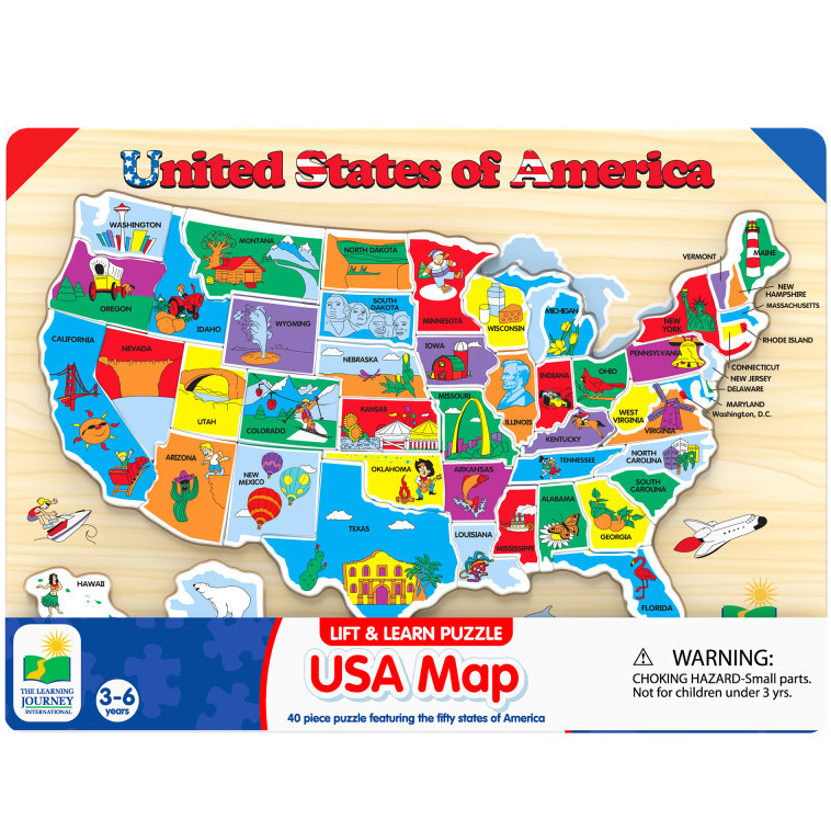 Lift & Learn USA Map Puzzle:501726