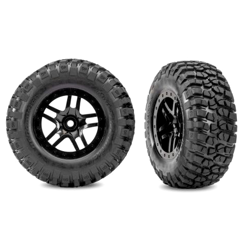 SCT Black Split-Spoke Wheels & BFGoodrich Tires5883-BLK: 4WD F/R, 2WD Rear