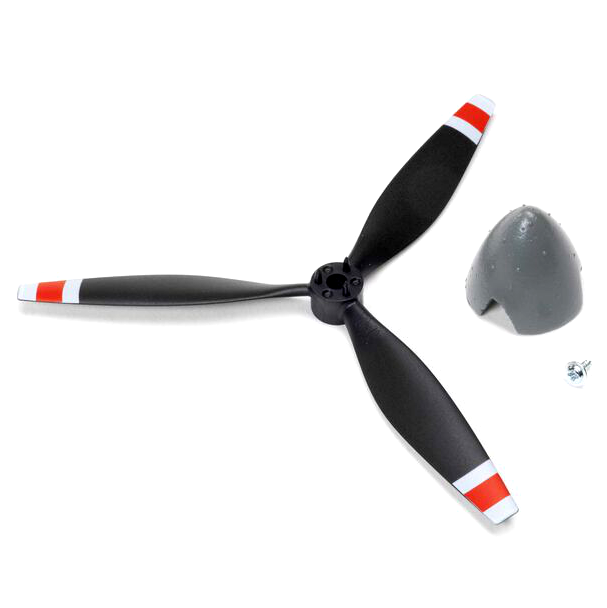 Prop CW (left) with Spinner : Micro OV-10 Broco