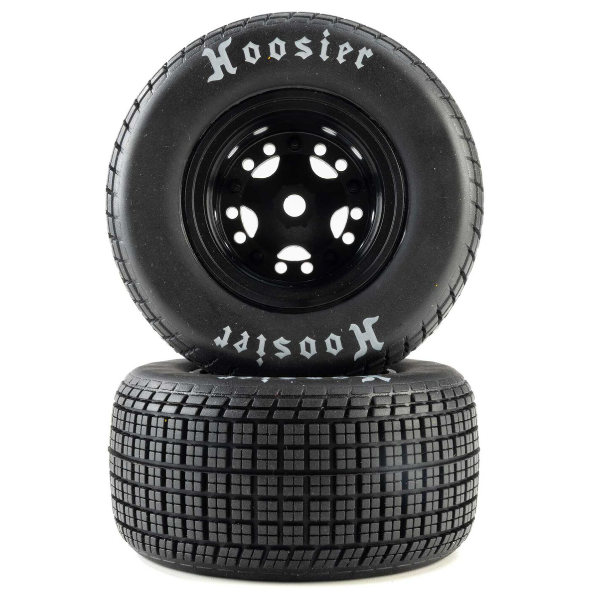 Losi Hoosier Tires, Soft, Mounted, Black, Left/Right (2) for 22S DLM (LOS-4247)