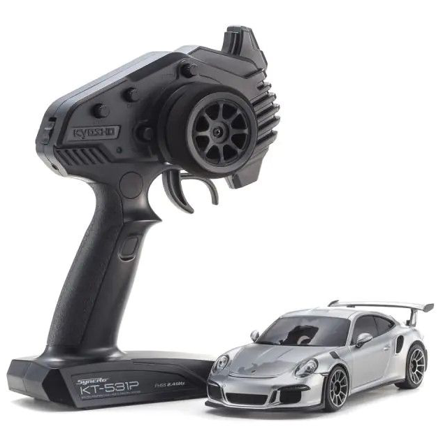 1/28 Mini-Z RWD Porsche 911 GTR RS GT MR-04 Readyset, Silvermetallic