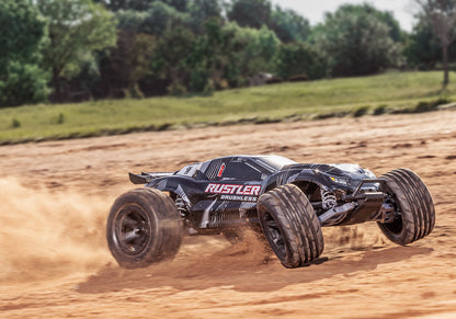 1/10 Rustler 2WD VXL3s Brushless (Requires battery & charger): Black