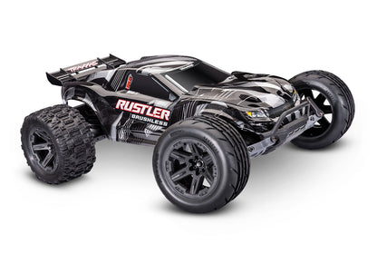 1/10 Rustler 2WD VXL3s Brushless (Requires battery & charger): Black