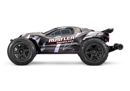 1/10 Rustler 2WD VXL3s Brushless (Requires battery & charger): Black