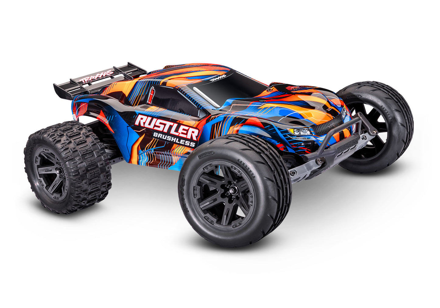 1/10 Rustler 2WD VXL3s Brushless (Requires battery & charger): Orange