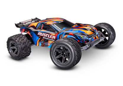 1/10 Rustler 2WD VXL3s Brushless (Requires battery & charger): Orange