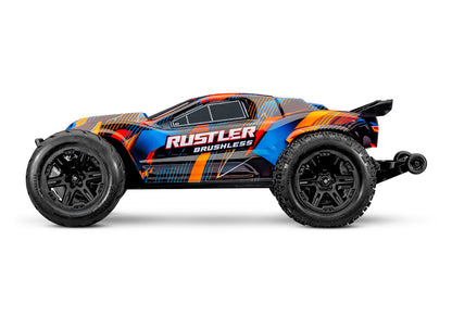 1/10 Rustler 2WD VXL3s Brushless (Requires battery & charger): Orange