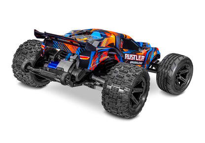 1/10 Rustler 2WD VXL3s Brushless (Requires battery & charger): Orange