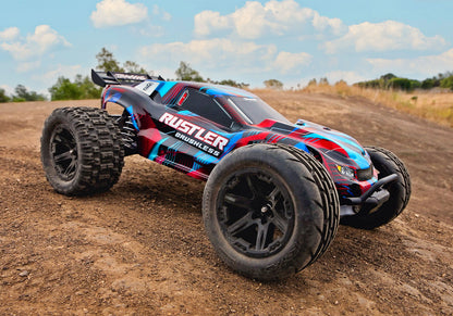 1/10 Rustler 2WD VXL3s Brushless (Requires battery & charger): Red