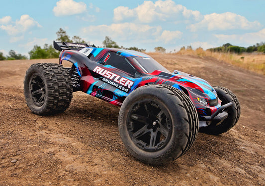 1/10 Rustler 2WD VXL3s Brushless (Requires battery & charger): Red