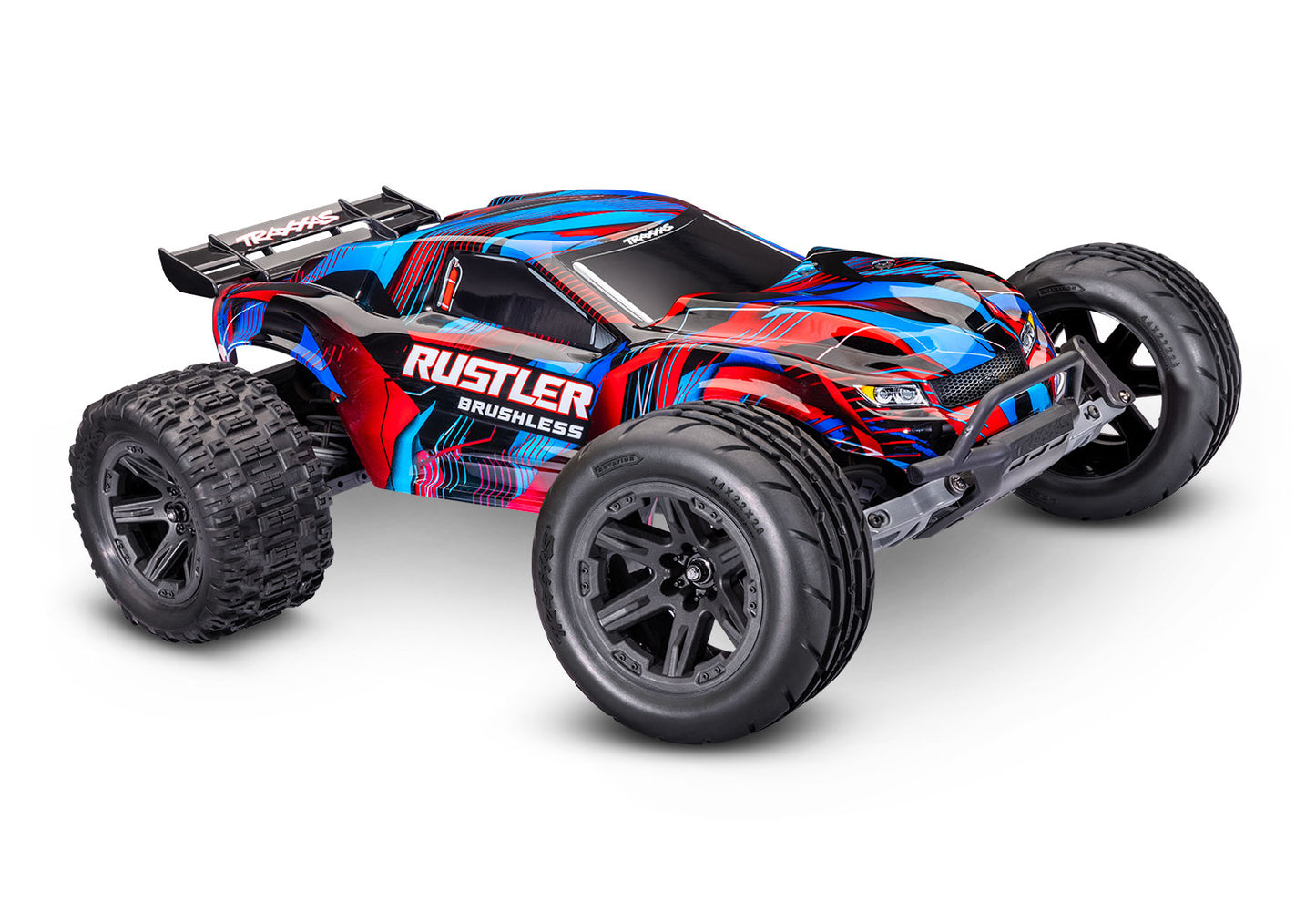 1/10 Rustler 2WD VXL3s Brushless (Requires battery & charger): Red