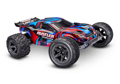 1/10 Rustler 2WD VXL3s Brushless (Requires battery & charger): Red