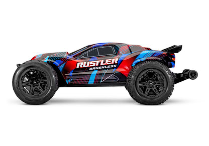 1/10 Rustler 2WD VXL3s Brushless (Requires battery & charger): Red