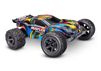 1/10 Rustler 2WD VXL3s Brushless (Requires battery & charger): Yellow