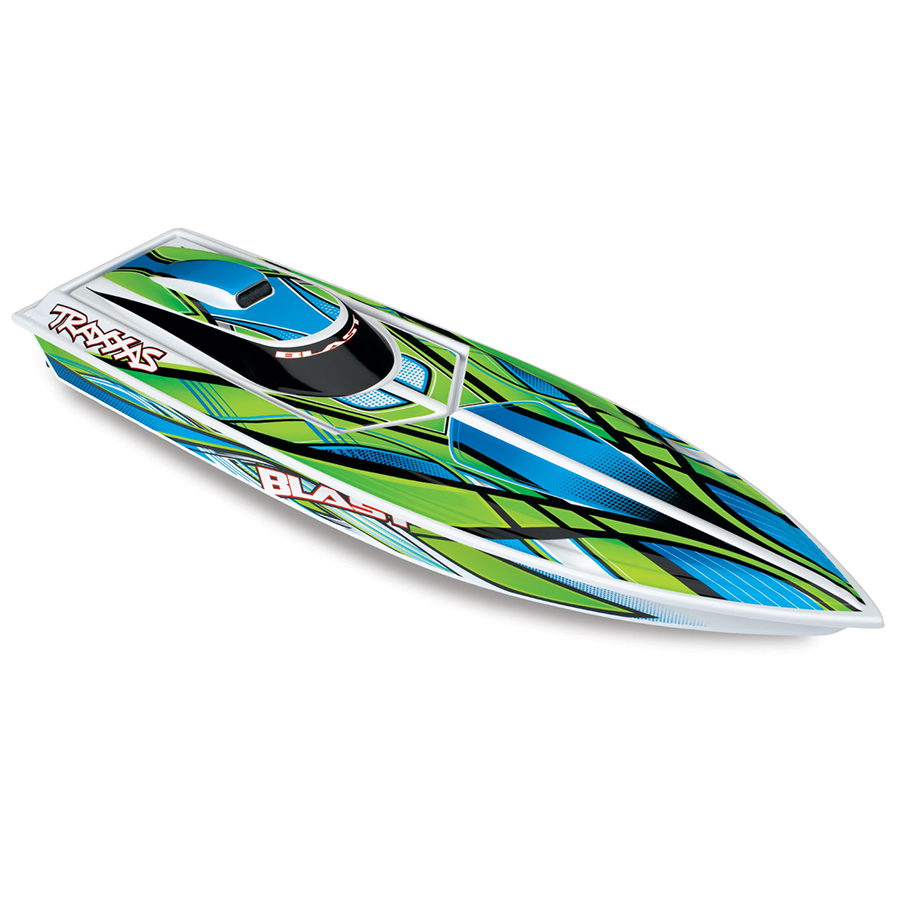 Traxxas Blast RTR Boat with Battery & Charger: Green/Blue (38104-8-Grn)