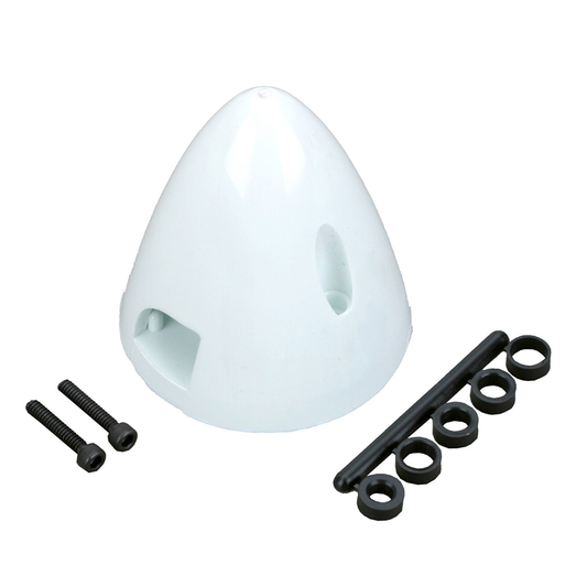 Spinner, 4 Pin, 2-1/4",  White