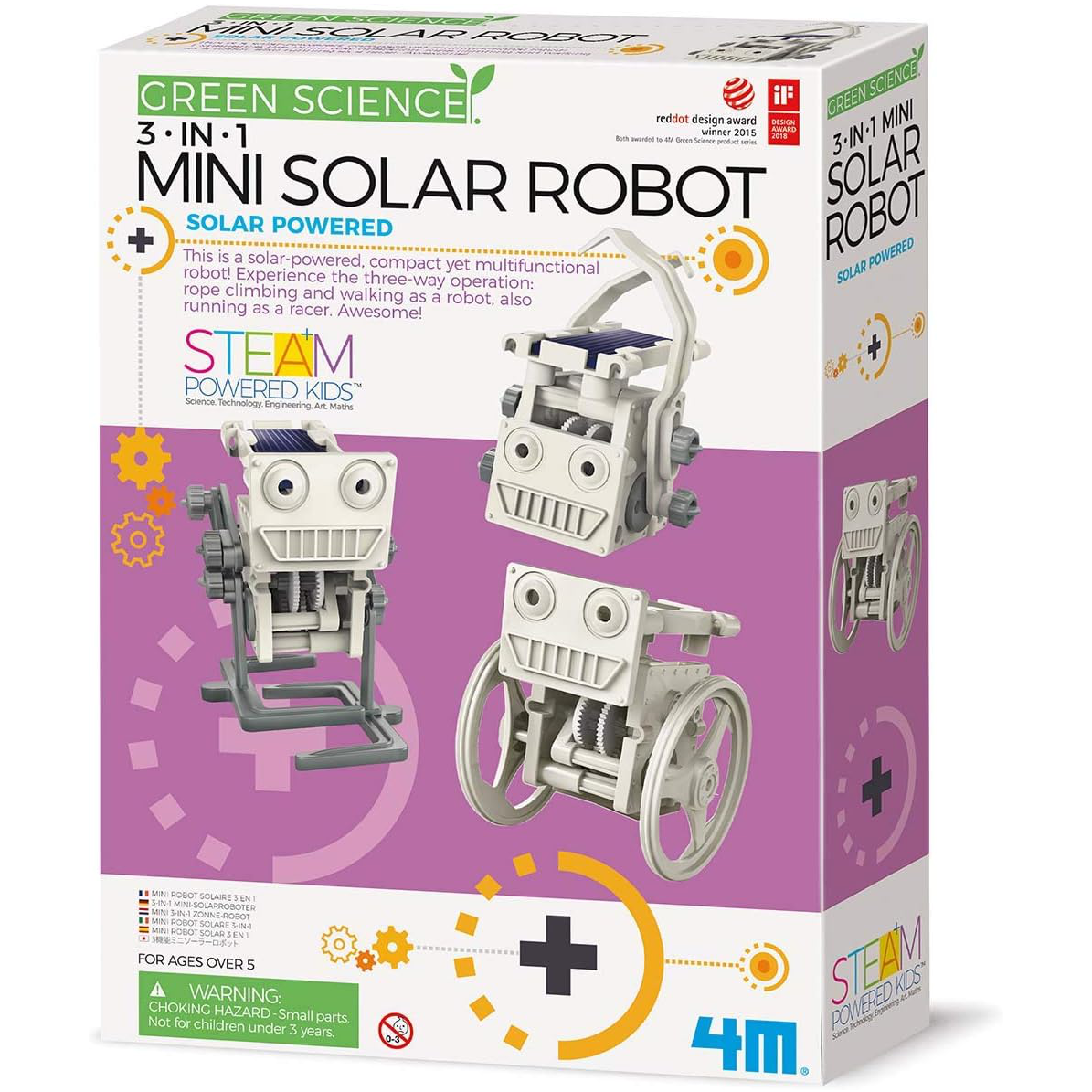 3-in-1 Mini Solar Robot