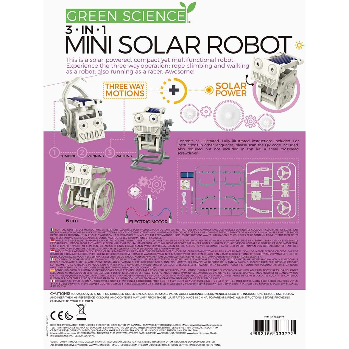 3-in-1 Mini Solar Robot