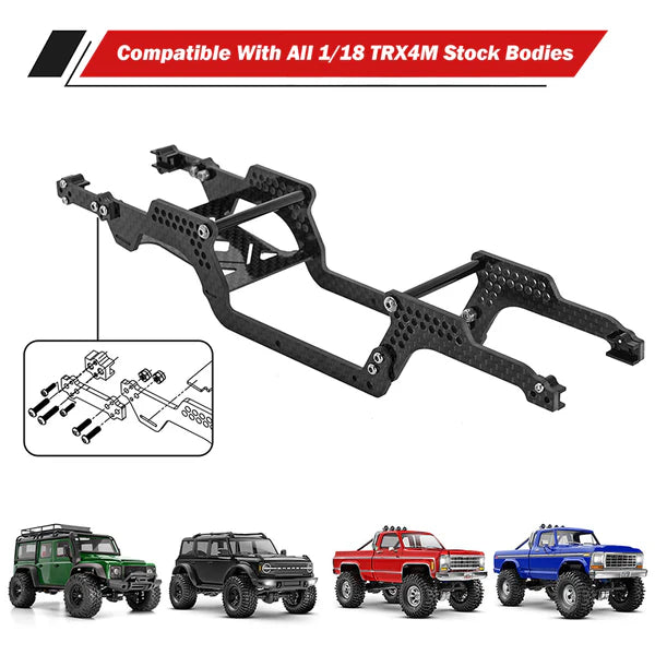 Universal LCG Chassis Kit TRX-4M (Carbon Fiber)