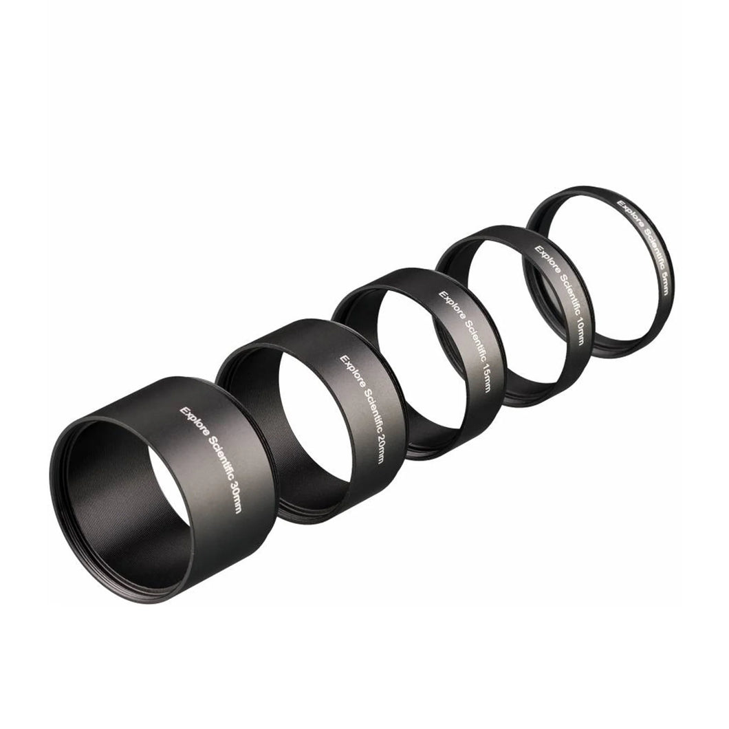 Extension Ring Set M48x0.75  (30, 20, 15, 10 and 5 mm)