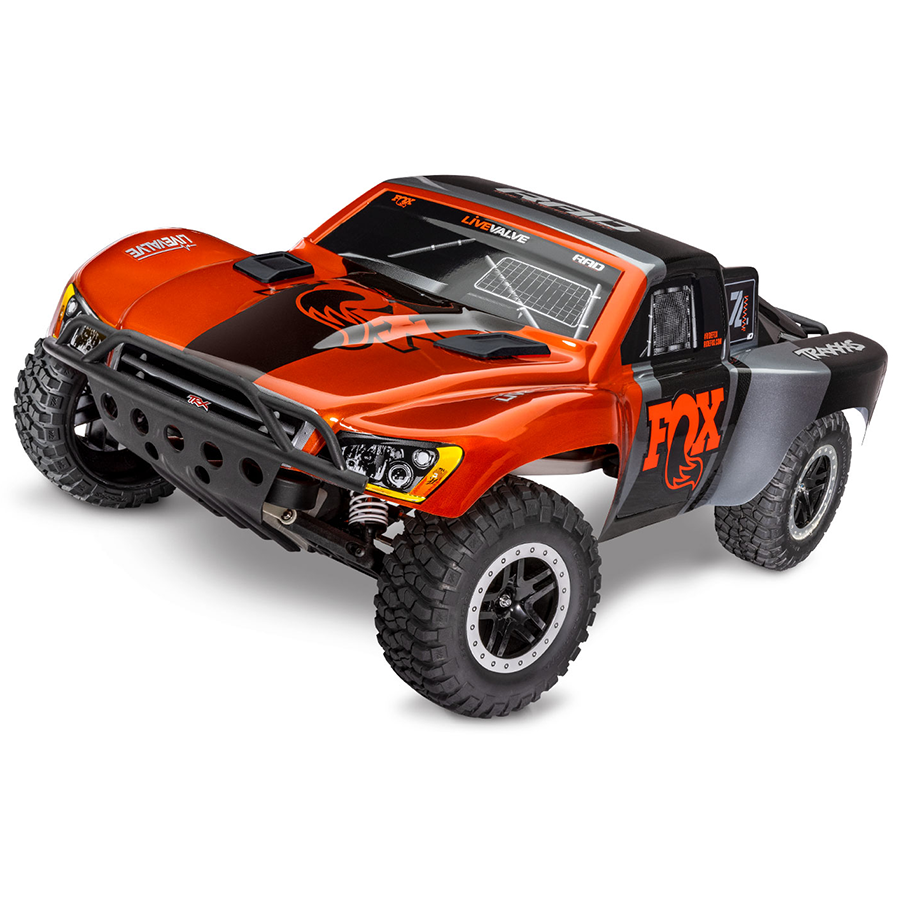 1/10 Slash, 2WD, VXL clipless w/Magnum 272R Trans, FOX RTR (Requires battery & charger): Fox