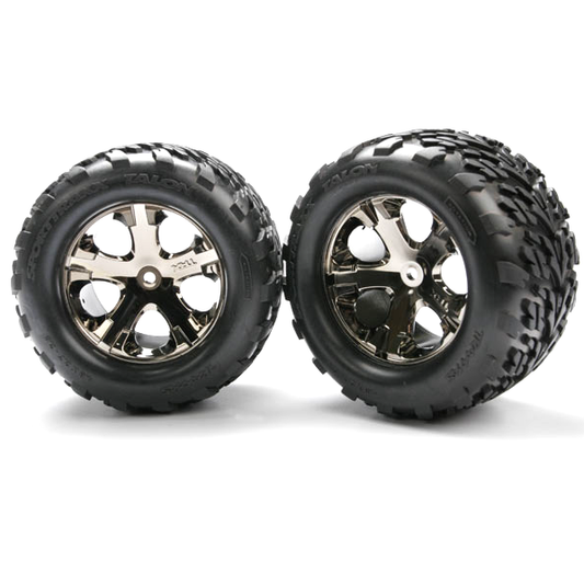 Talon Tire/ AllStar Blk Chrome Whls (2): Rear