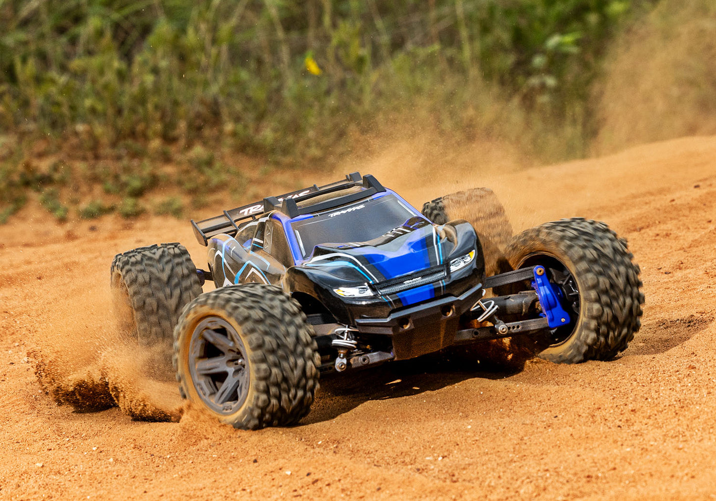 1/10 Rustler 4x4, 4WD, BL-2s, RTR: Blue
