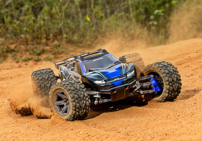 1/10 Rustler 4x4, 4WD, BL-2s, RTR: Blue