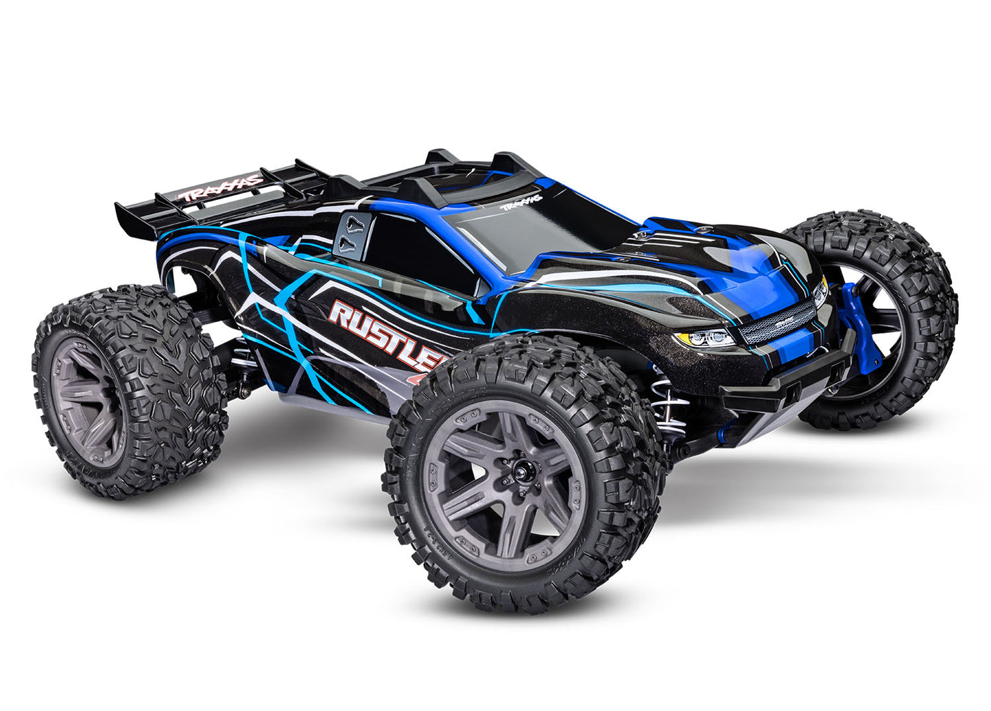 1/10 Rustler 4x4, 4WD, BL-2s, RTR: Blue