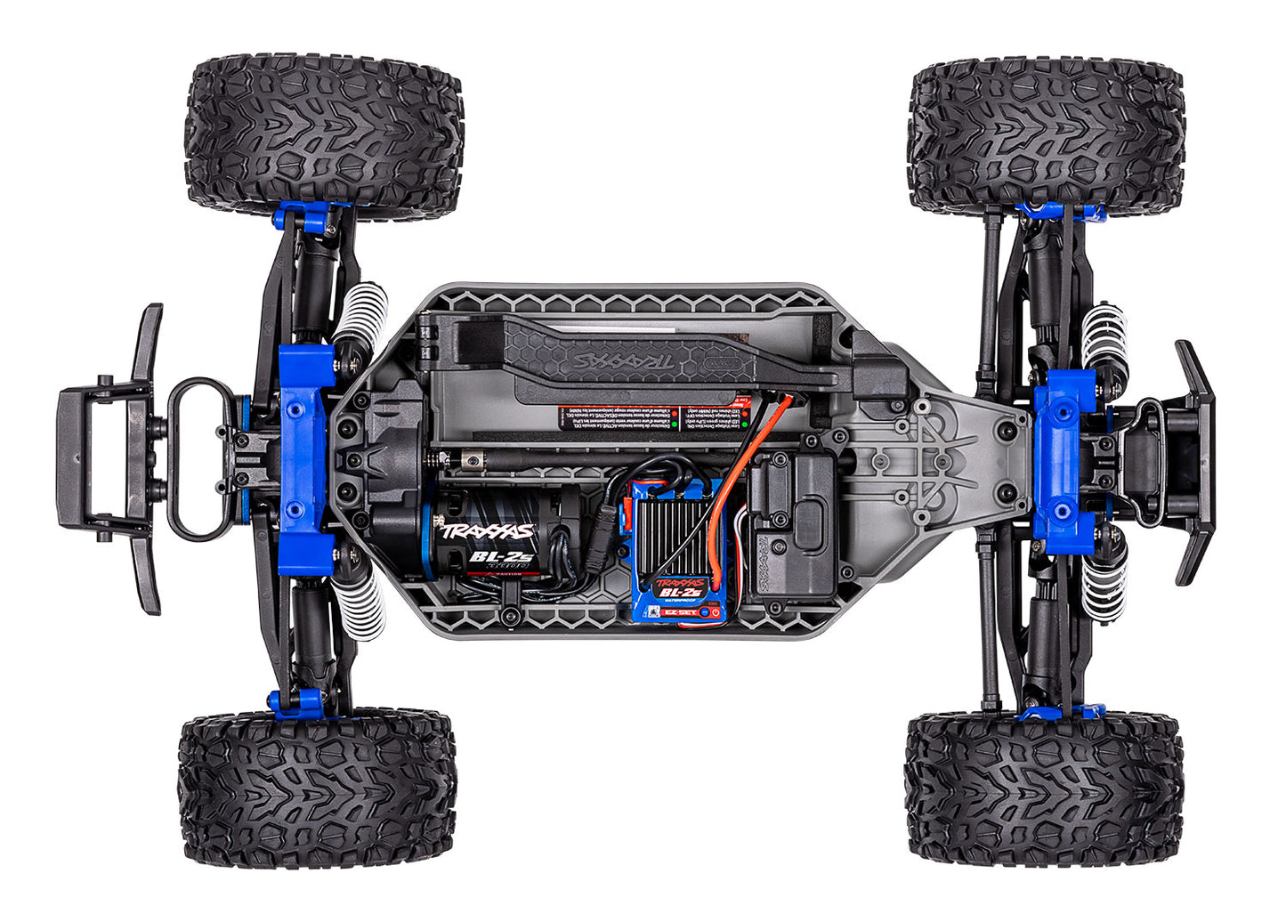 1/10 Rustler 4x4, 4WD, BL-2s, RTR: Blue