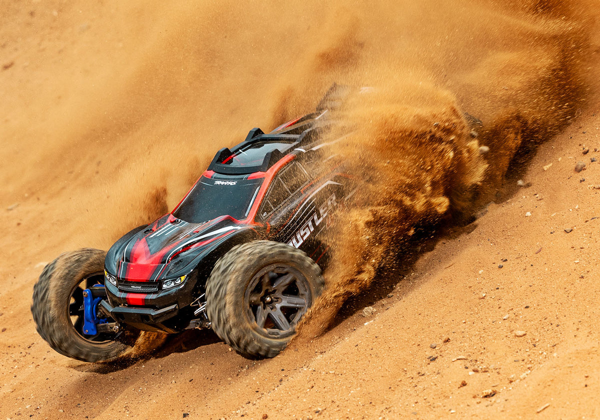 1/10 Rustler 4x4, 4WD, BL-2s, RTR: Red