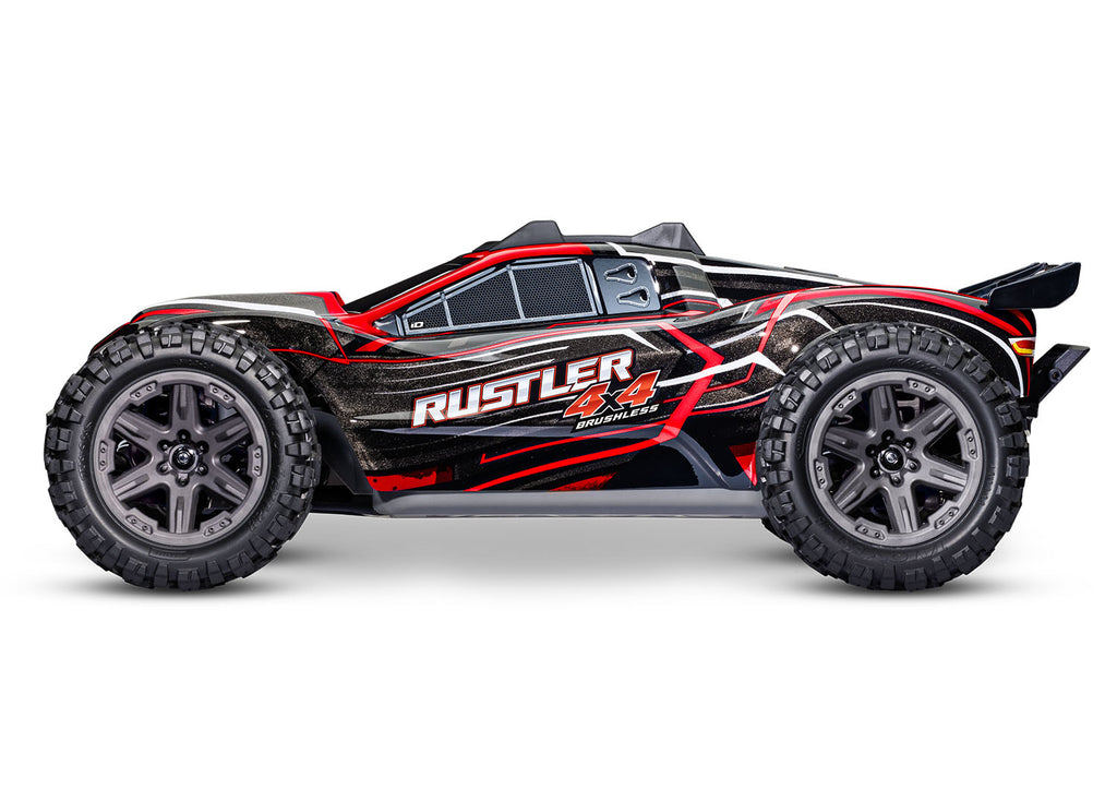 1/10 Rustler 4x4, 4WD, BL-2s, RTR: Red
